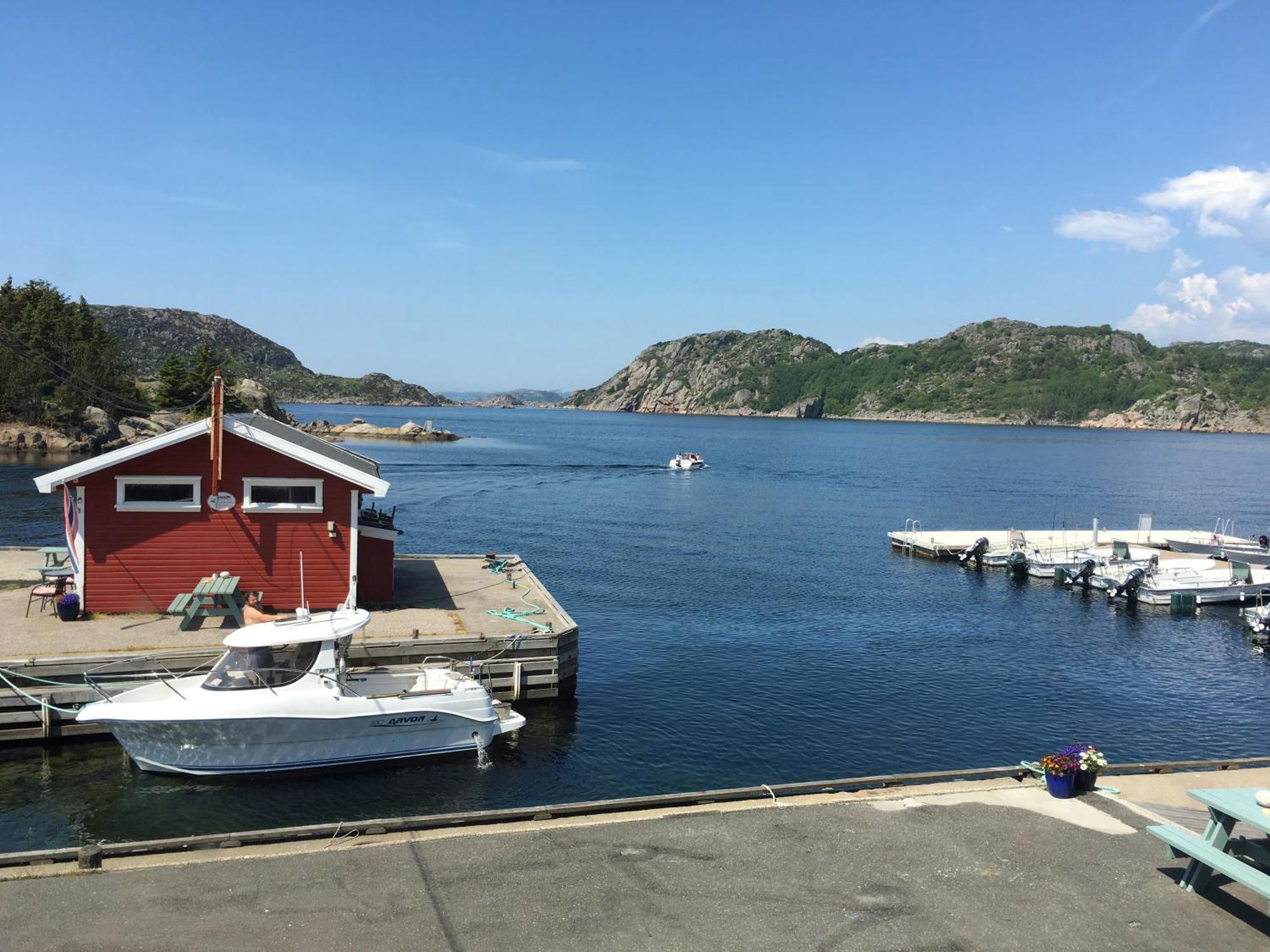 Ferienwohnung Korshamn Rorbuer Lyngdal Exterior foto