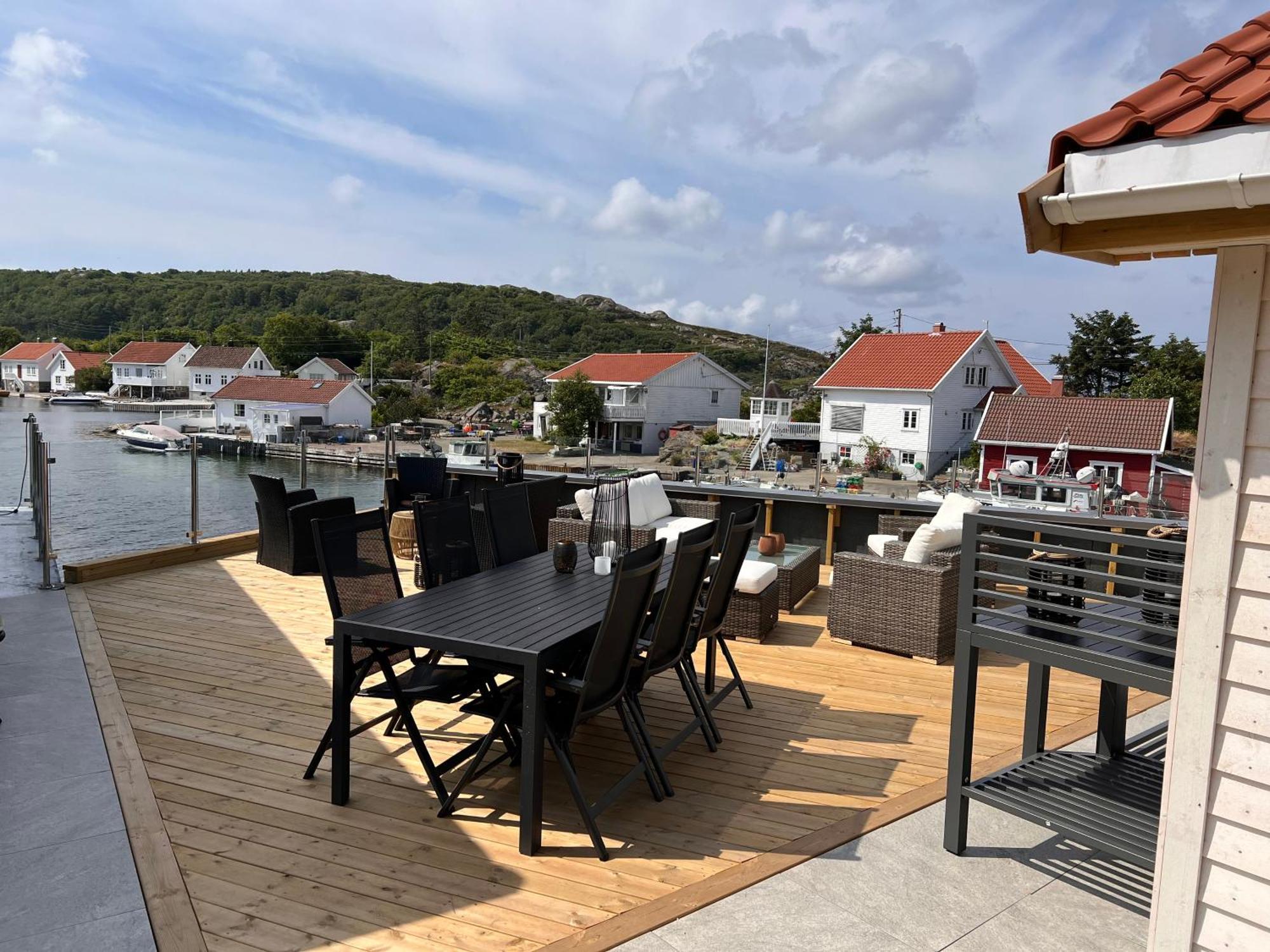 Ferienwohnung Korshamn Rorbuer Lyngdal Exterior foto